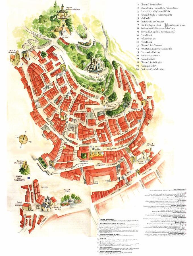 In Centro Citta, Nei Vicoli Del Borgo Lejlighed Sanremo Eksteriør billede