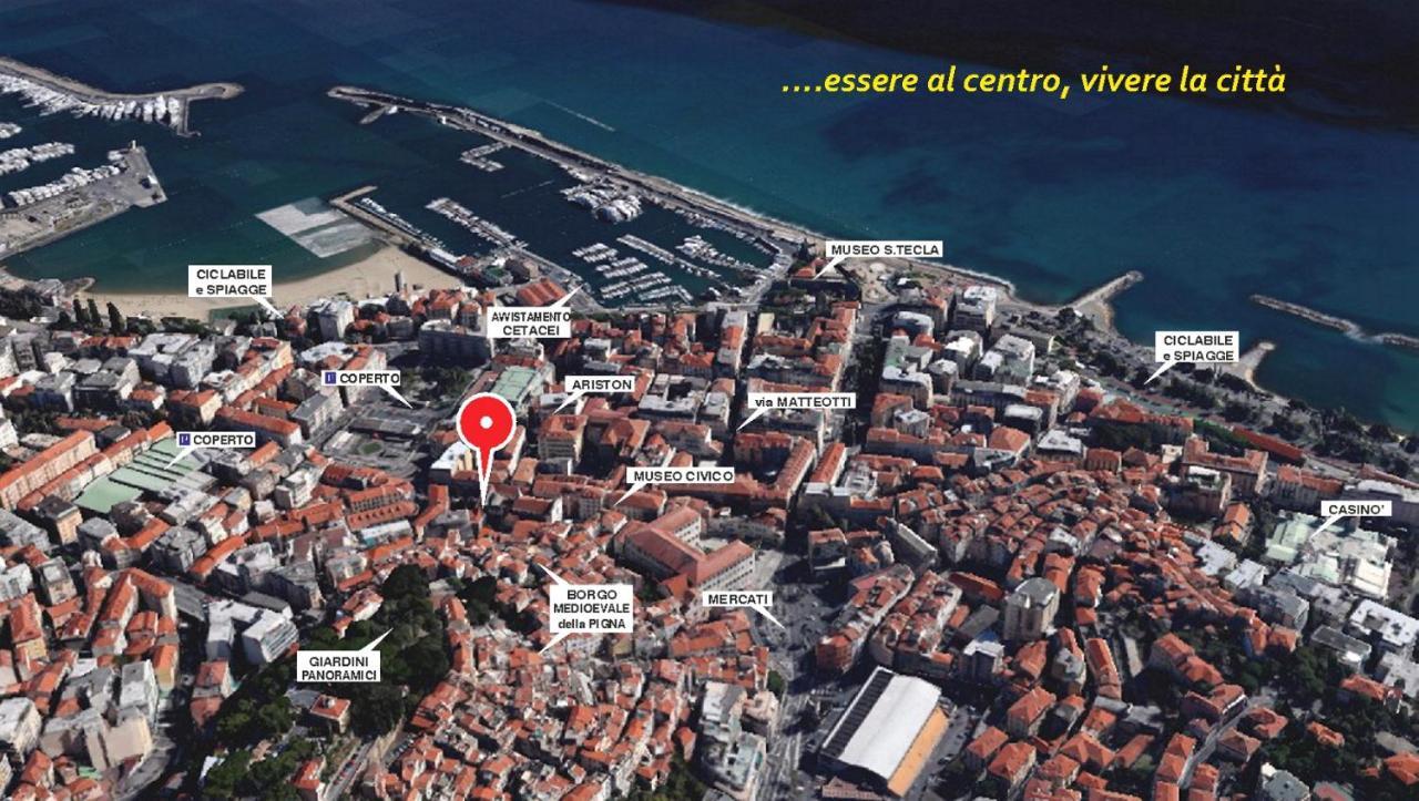 In Centro Citta, Nei Vicoli Del Borgo Lejlighed Sanremo Eksteriør billede